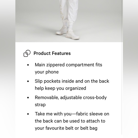 Lululemon black future legacy crossbody bag - Picture 2 of 6